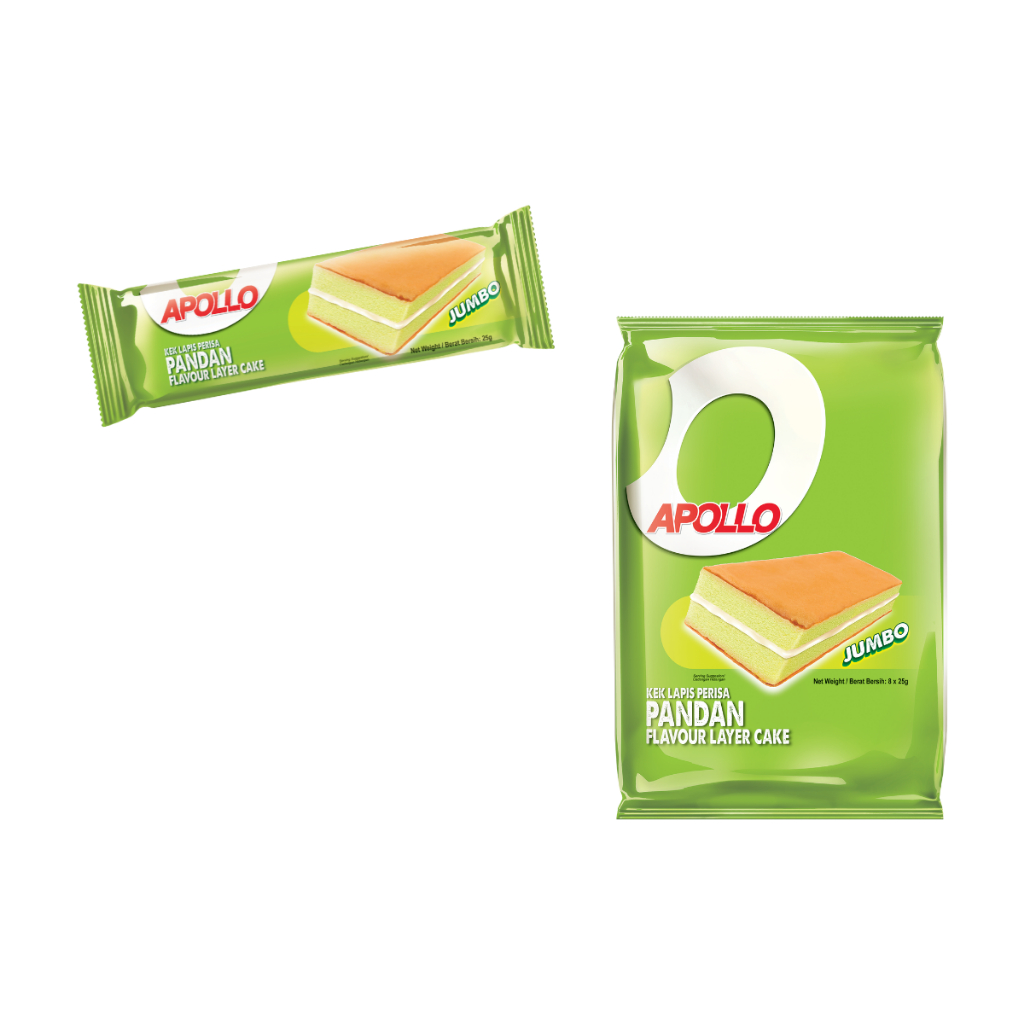 Apollo Cake Jumbo Pandan / Chocolate Cake Apollo Malaysia