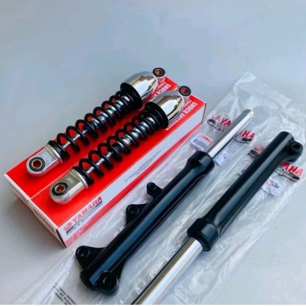 As Shock Depan Tabung + Shockbreaker Belakang Yamaha Jupiter Z New Jupiter Z Robot / Jupiter Z1.