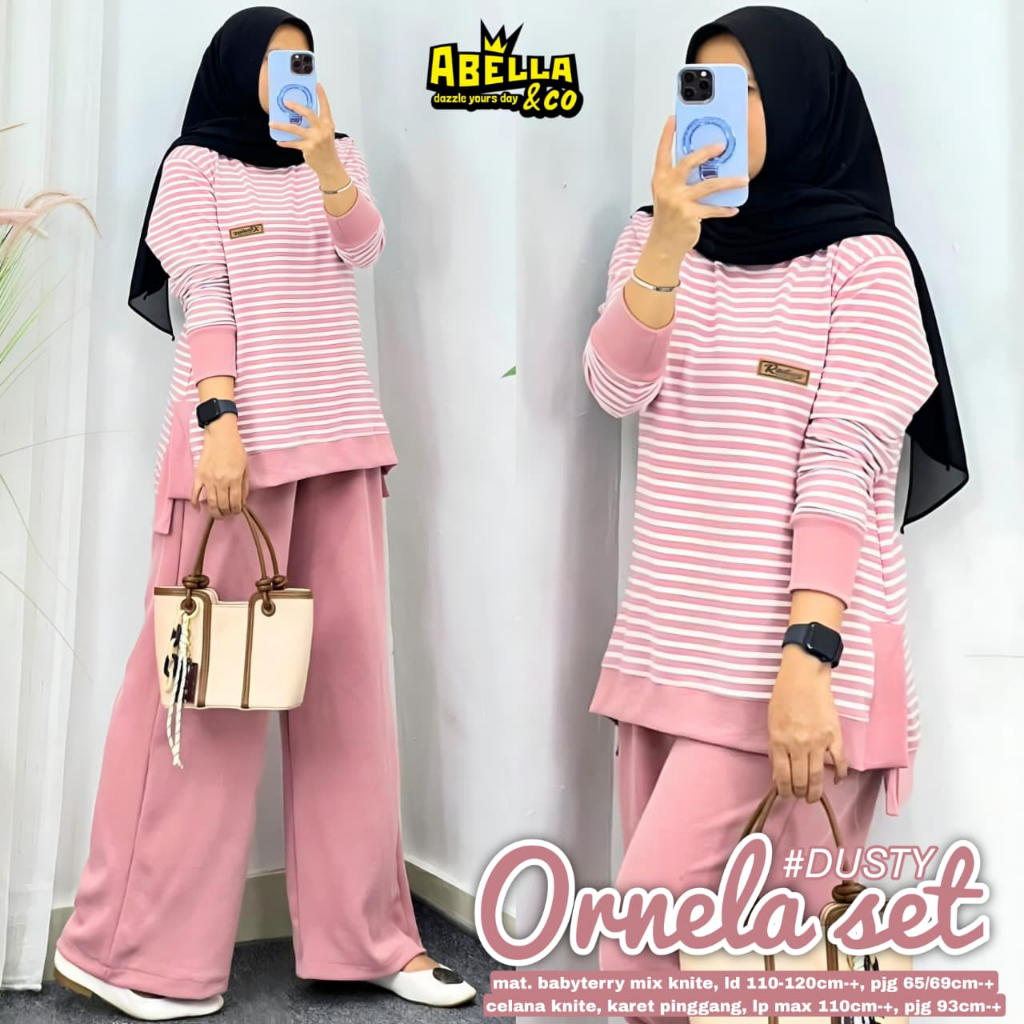 Pakaian Wanita HQ ORNELA SET From AbELLA FASHION STORE