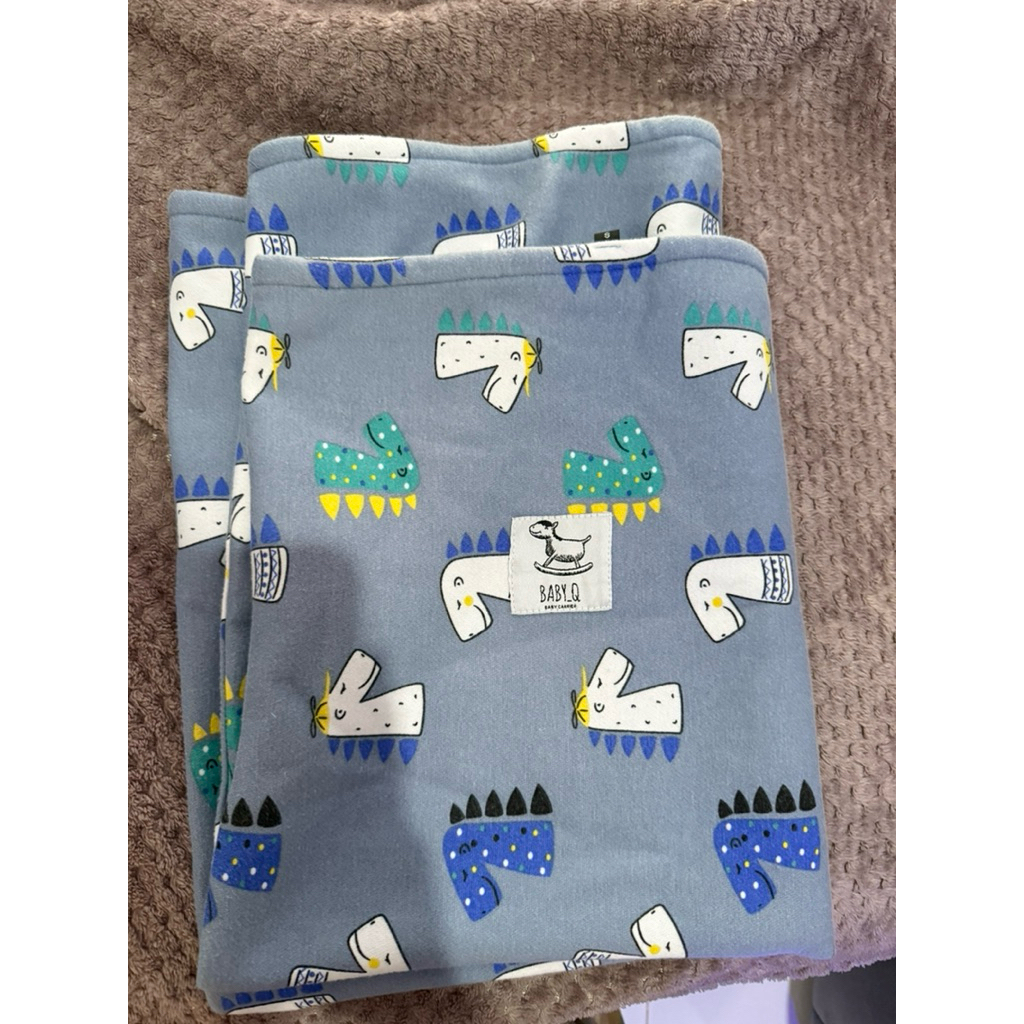 preloved gendongan geos motif dino blue