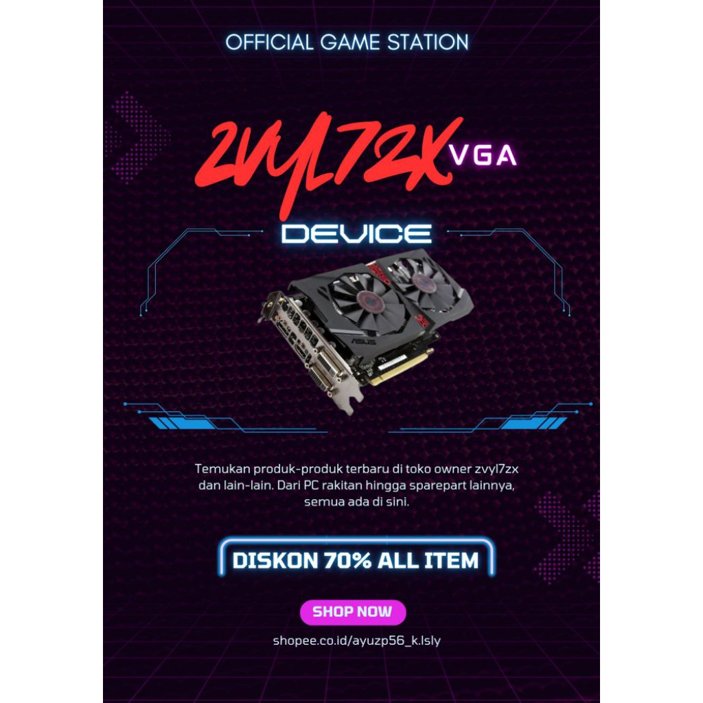 vga Asus r7 370 2gb 256bit ddr5