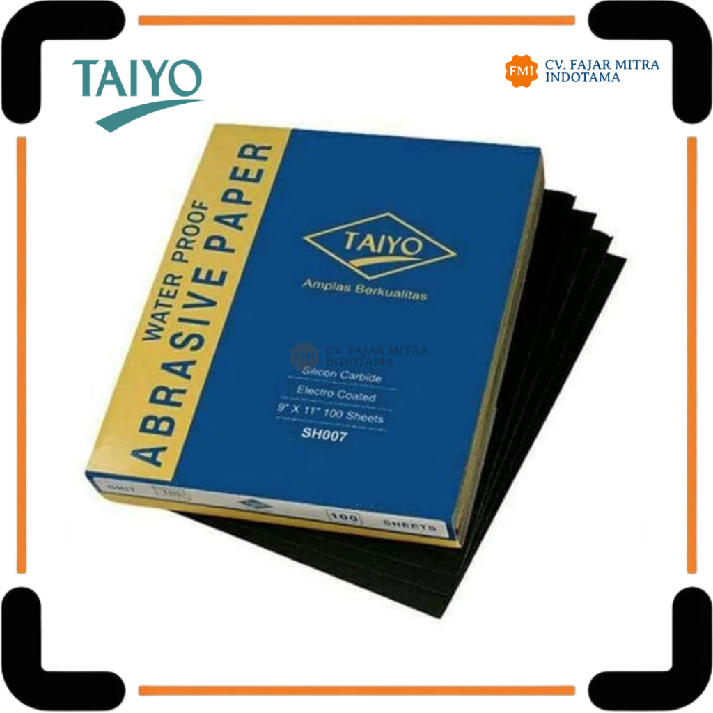 Amplas Kertas Lembaran GRID 1500 TAIYO SH007 / AMPLAS DUCO TAIYO / Amplas Halus