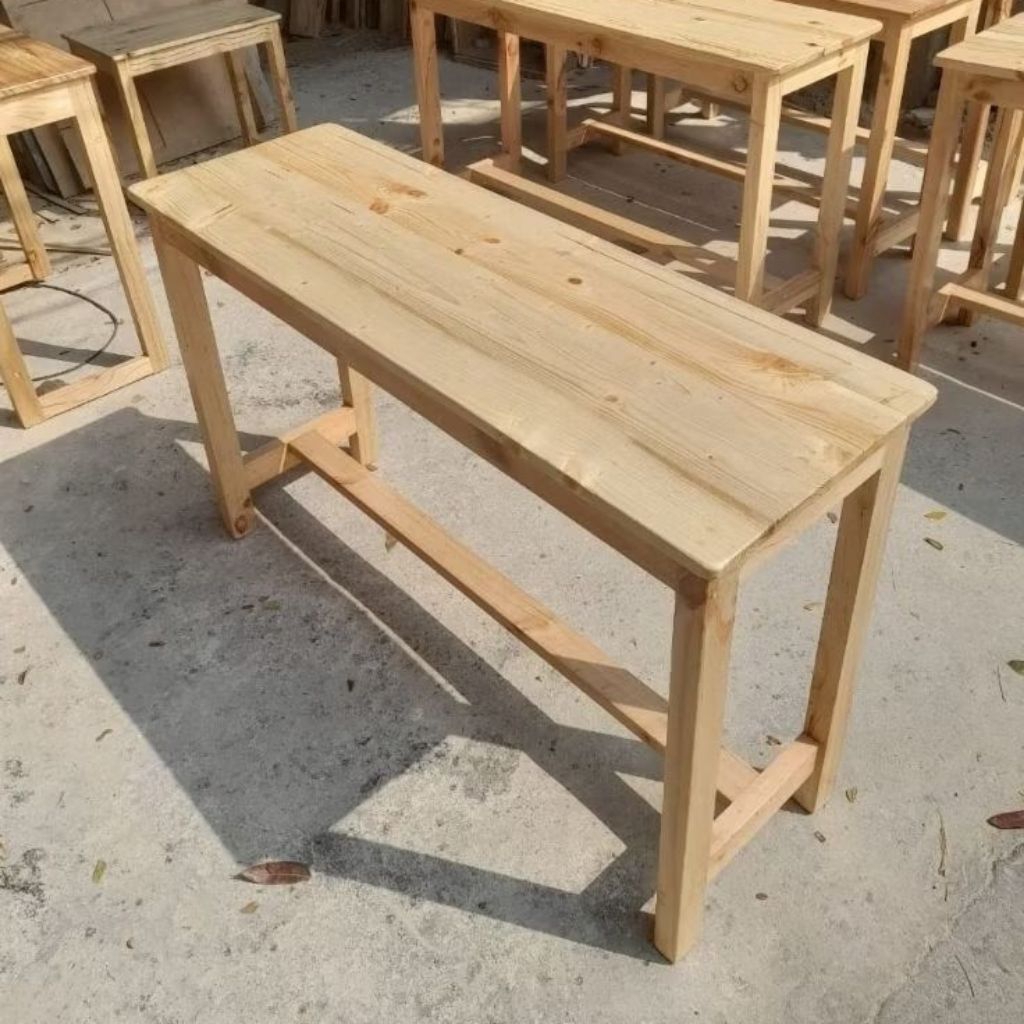 Meja makan jati Belanda 120x40x75