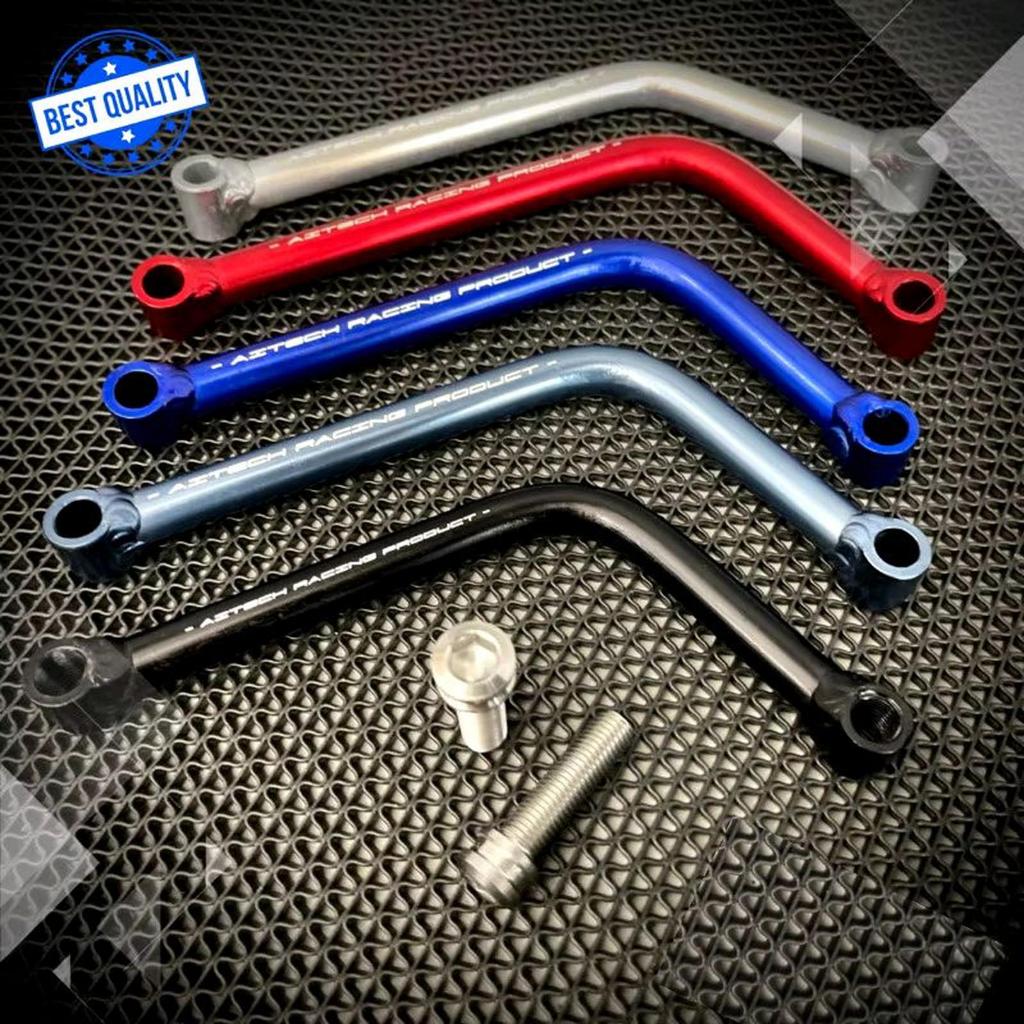 Breket Tiang Knalpot Alumunium Almu Model L Aitech Universal Ninja R SS RR Bebek Matic Mio Beat Here