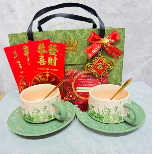 [ PREMIUM ] CANGKIR SET ANTIK  Hampers Set English Afternoon Tea Cup Royal European cup C Cangkir Te