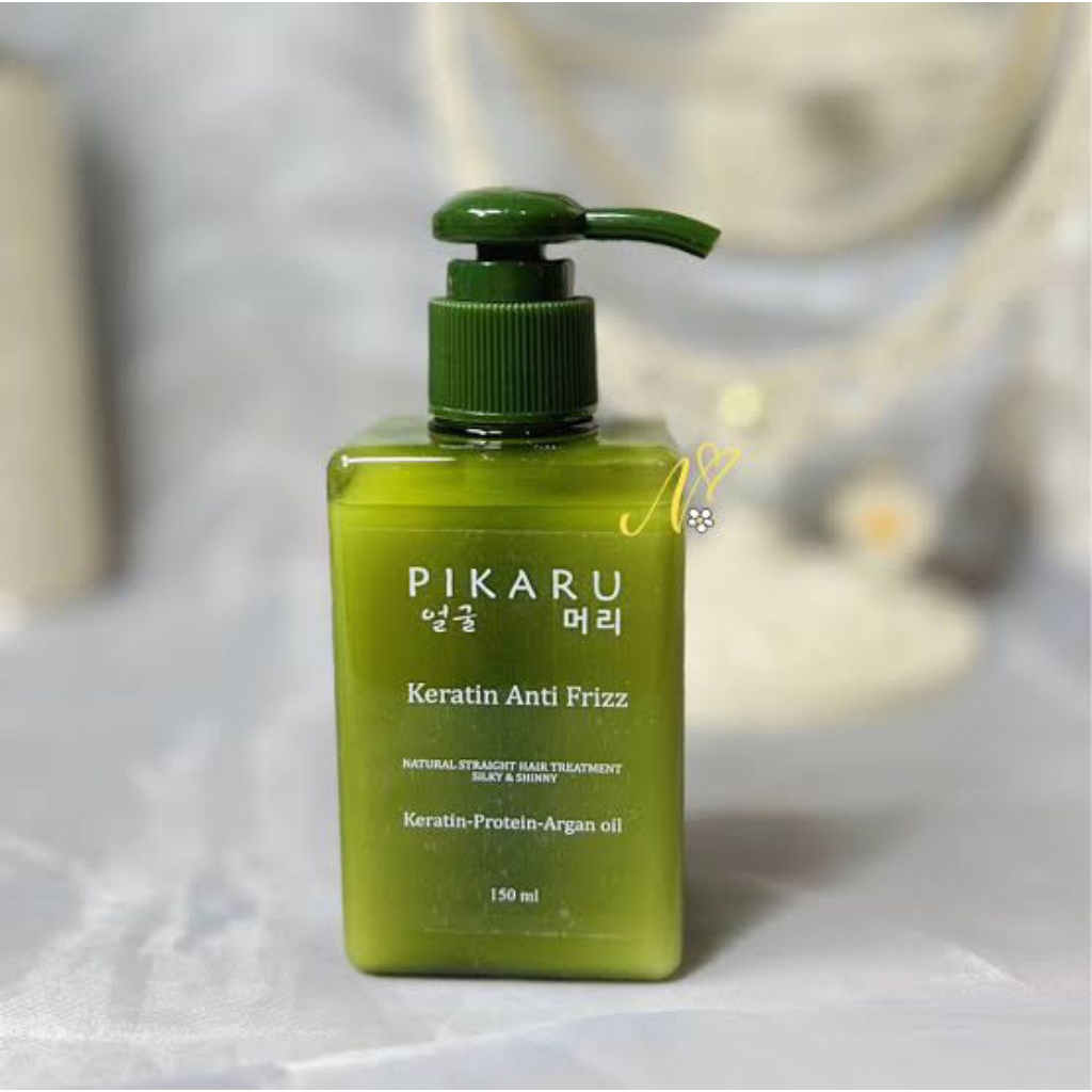 Pikaru Keratin Treatmen Rambut Anti Frizz - Perawatan Meluruskan Melembutkan Rambut Pria Wanita - Ob