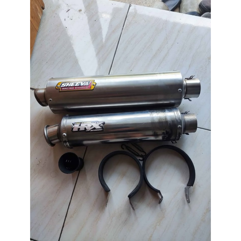Knalpot silencer sheva big volume 35cm dan hrx 30cm