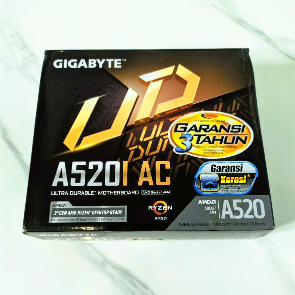 Gigabyte A520i AC Mini ITX Motherboard AM4
