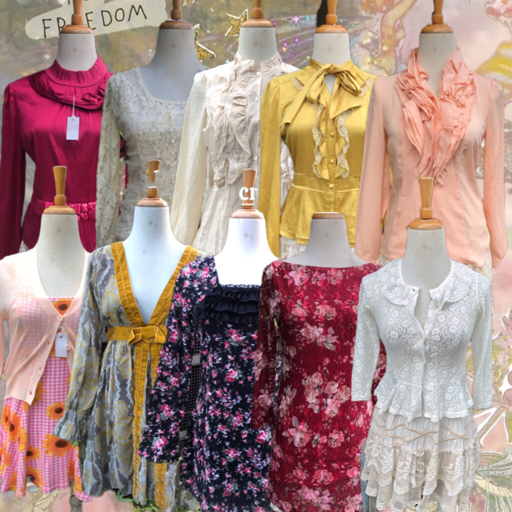 SALE 12.12 coquette, fairy, sawako, ruffle, shoujou girl, Mori Kei, cardigan Mori Kei, vintage shirt