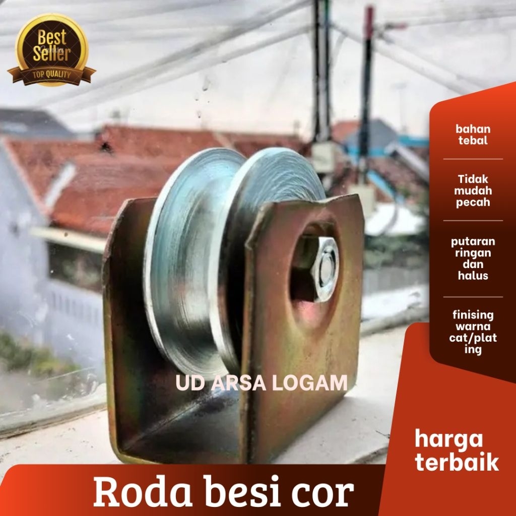 roda pagar besi cor super,roda pintu pagar ,ornamen pintu pagar besi