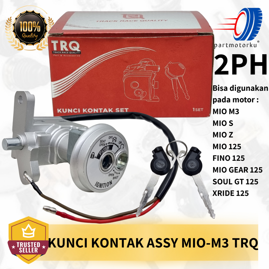 KUNCI KONTAK ASSY KUNCI KONTAK SET KOMPLIT PLUS SADEL MIO M3 / MIO S Z / MIO 125 / FINO 125 / MIO GE