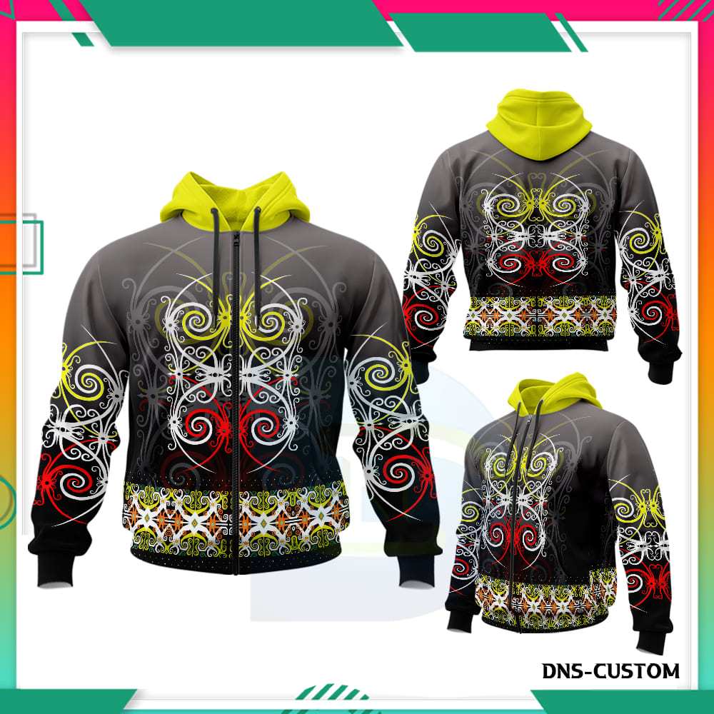 Jaket Dayak Kalimantan Desain Lokal Nusantara Kekinian