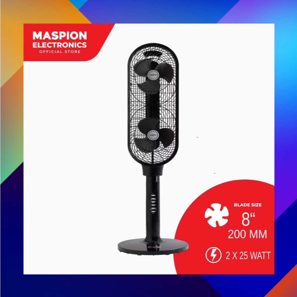Maspion TF04S TF03RC Tower Fan Kipas Angin Tower 8 inch x2 TF 04S 03RC Remote
