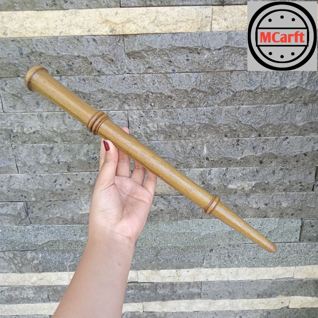 Tongkat komando kayu tengsek Sulaiman 35cm C370