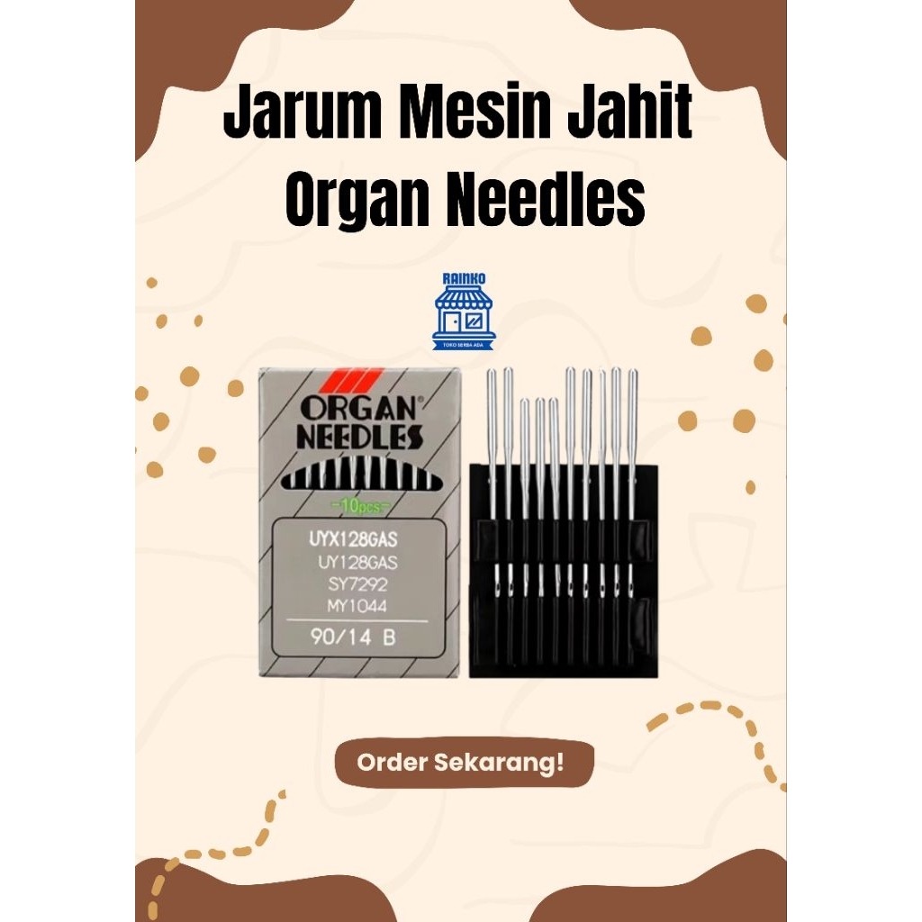 ( 1 Bungkus ) Jarum Organ Needles / Jarum Mesin Jahit / Jarum Organ Original ( DB )