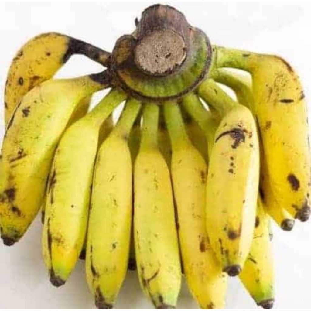 1 sisir pisang uli setengah matang segar ukuran sedang