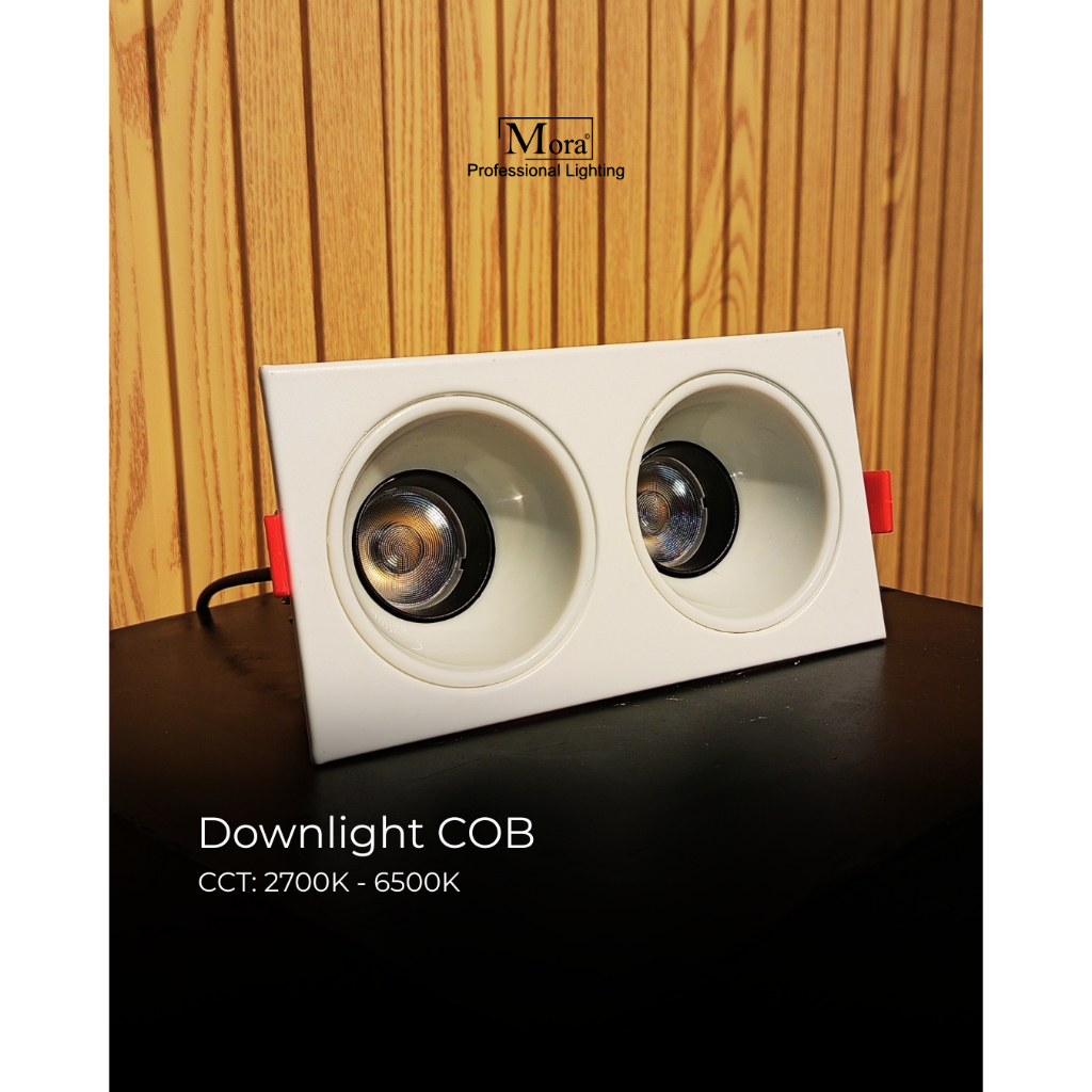 Mora Lampu Downlight Double COB 2700K-6500K