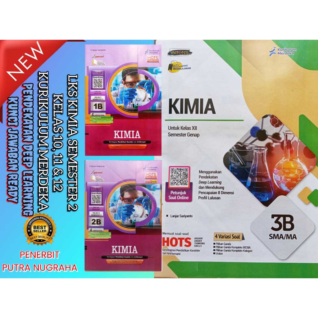 BUKU LKS KIMIA SMA/MA/SMK KELAS 10 11 12 SEMESTER 2 KURIKULUM MERDEKA 2025-2026 TERBARU
