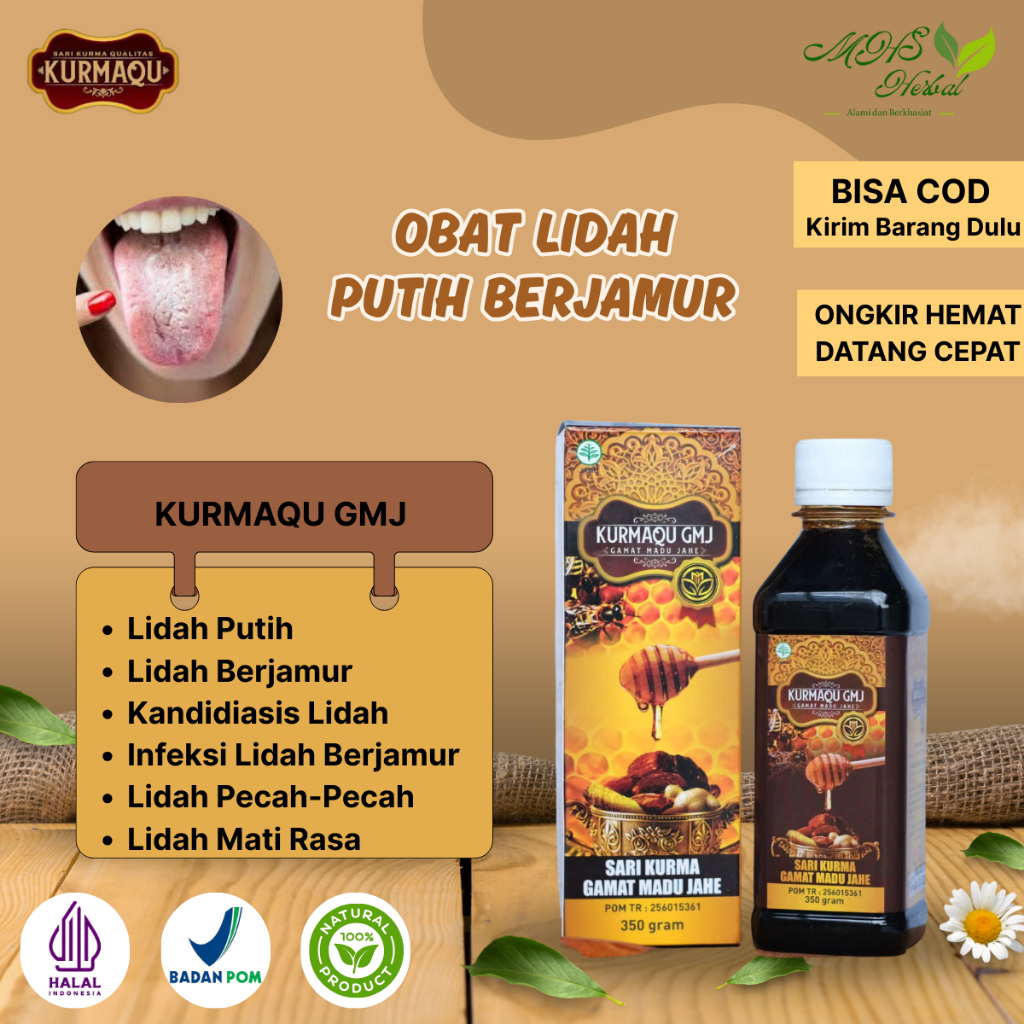 Obat Lidah Putih, Lidah Berjamur, Lidah Mati Rasa Dan Kandidiasis Lidah Dengan Kurmaqu GMJ