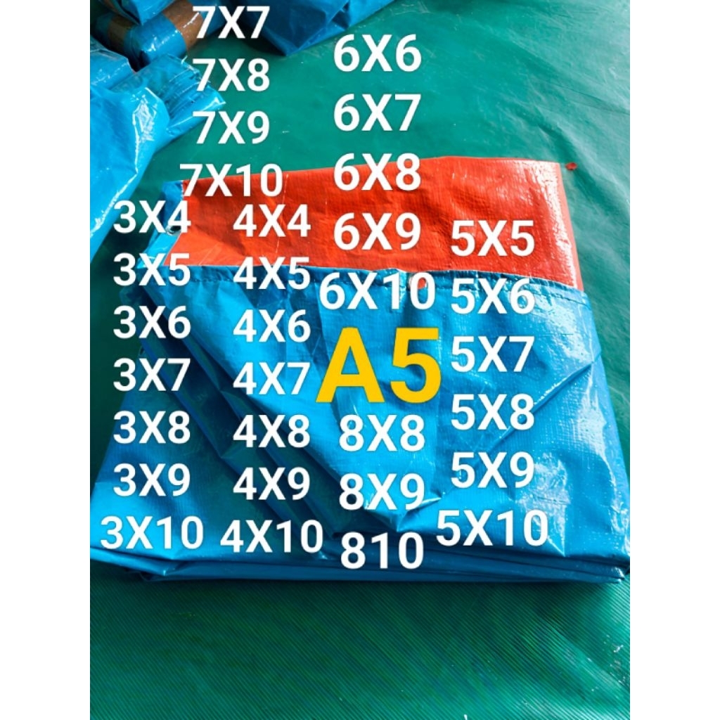 terpal truck/lembaran type A5 ukuran 4X6 4X8 6X6 6X8 ukuran lain cari di etalase