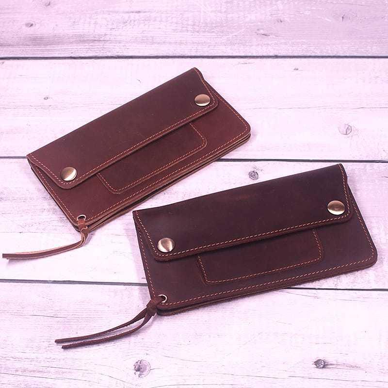 ARIEM Dompet Kulit Pria Panjang Premium Vintage/ Elegant Long Wallet