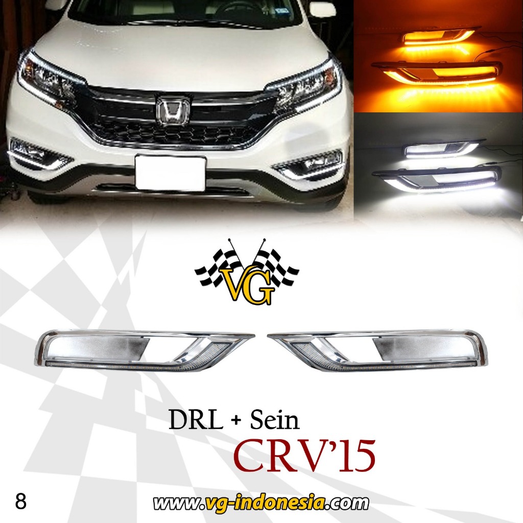 DRL CRV TURBO 2015 - 2021 LED COVER FOGLAMP DRL CRV TURBO DRL FOGLAMP CRV 2015 - 2021