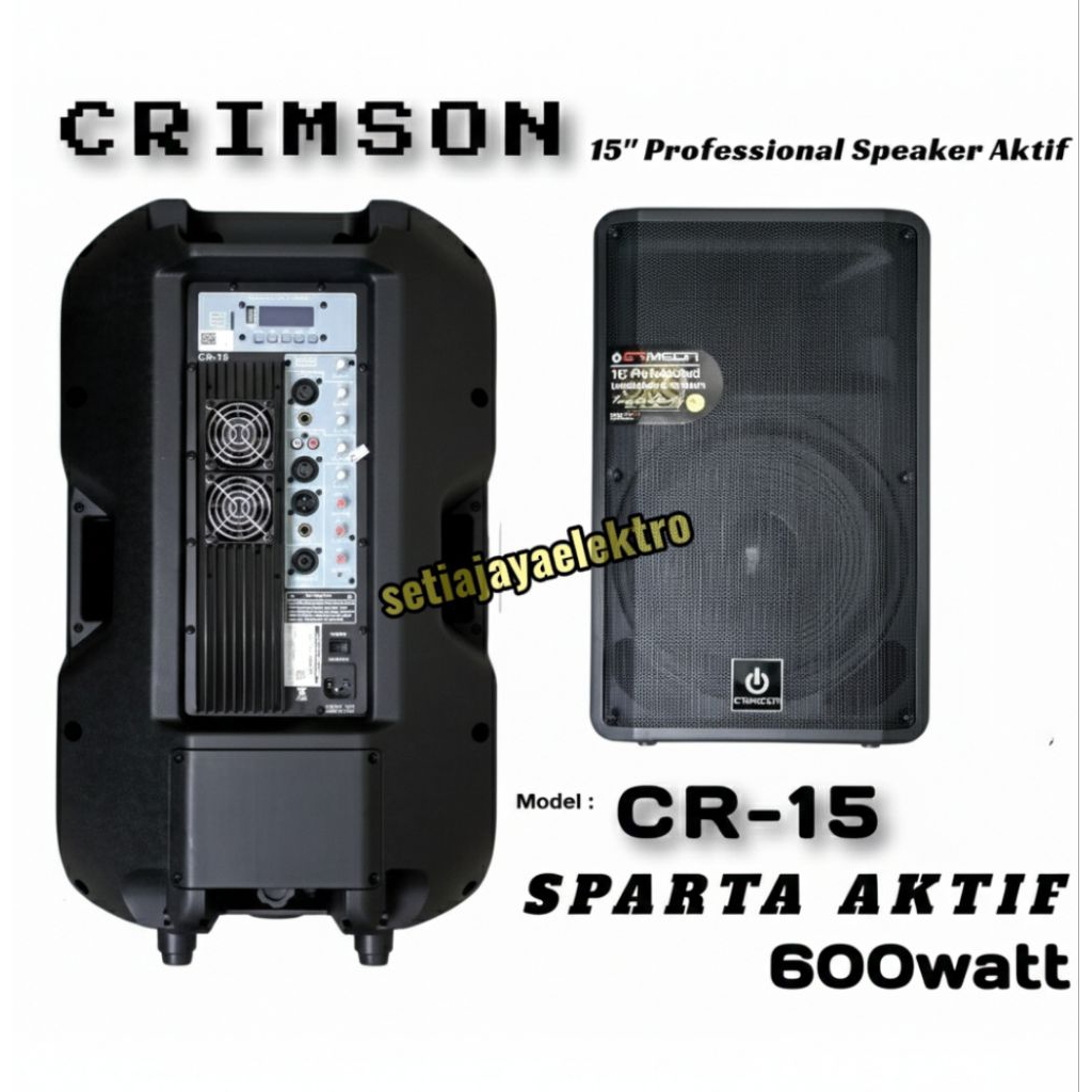 Speaker Aktif Crimson SPARTA CR-15 15 inch (600 Watt)