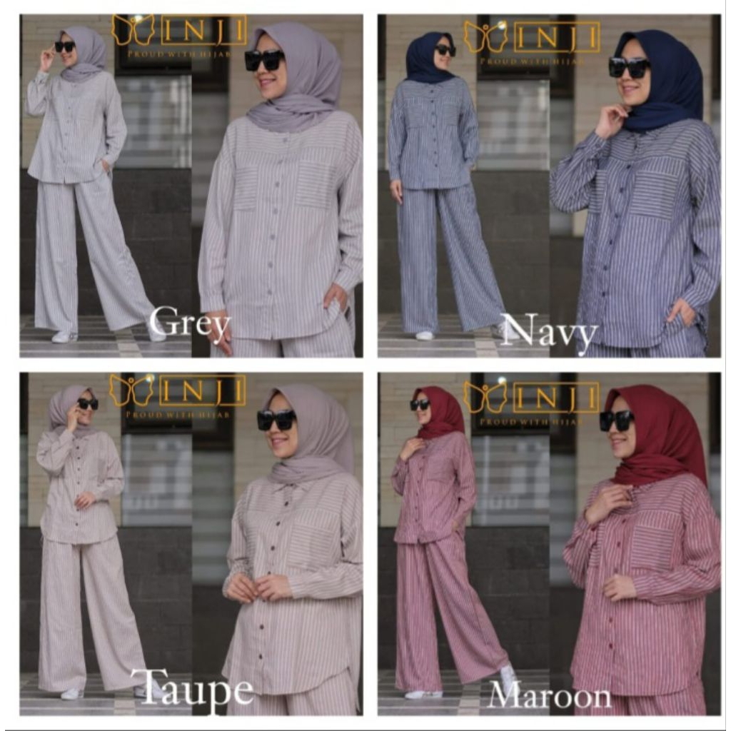 YUKI SET CELANA KULOT ORIGINAL BY INJI