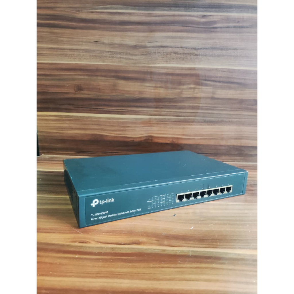 TP-LINK TL-SG1008PE Gigabit Switch 8-Port PoE+ – Kondisi Normal, Murah, Siap Pakai + Garansi 1 Bulan