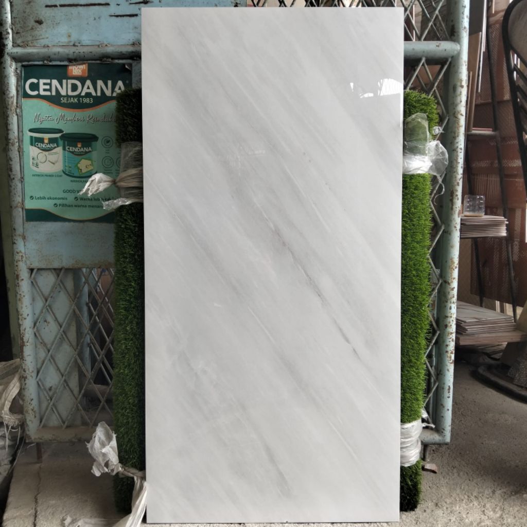 granit 60x120 motif carara (glossy) motif marmer/ granit putih cream marmer/ granit dinding dapur/ g