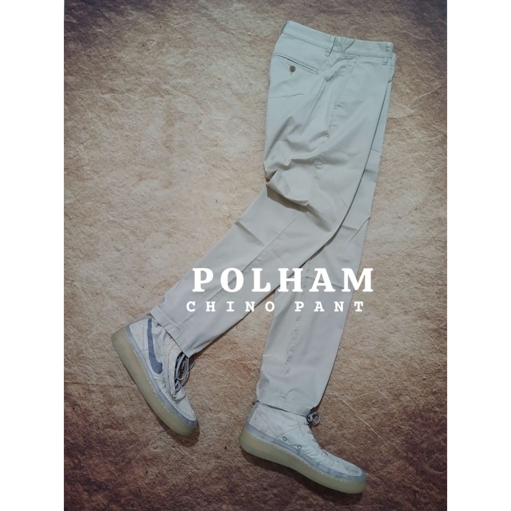 Celana chinos keren POLHAM ketebalan sedang bekas pakai