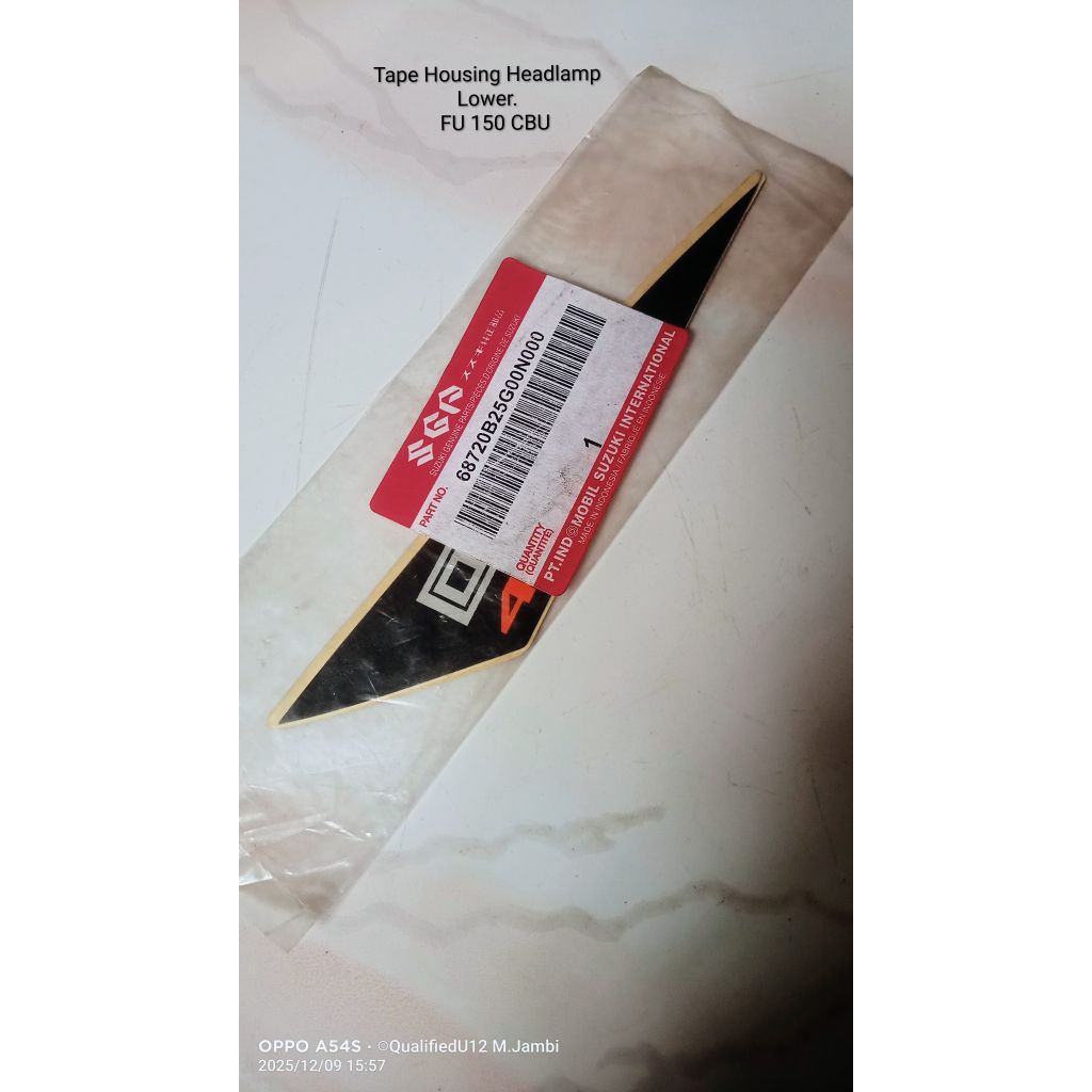 Striping Sticker DOHC Batok Lampu Depan Satria FU 150 CBU Original SGP