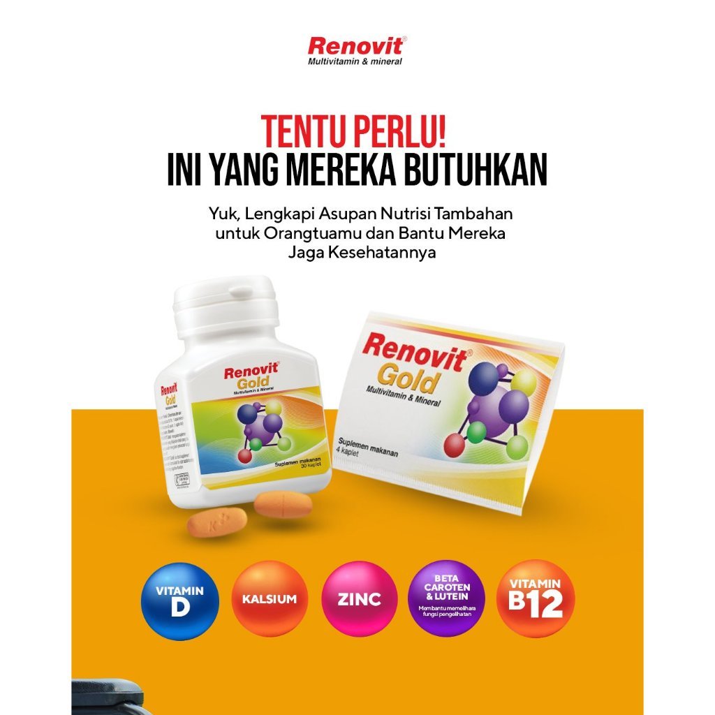 Renovit Gold Vitamin / Renovit Gold Multivitamin STRIP 4 Tablet