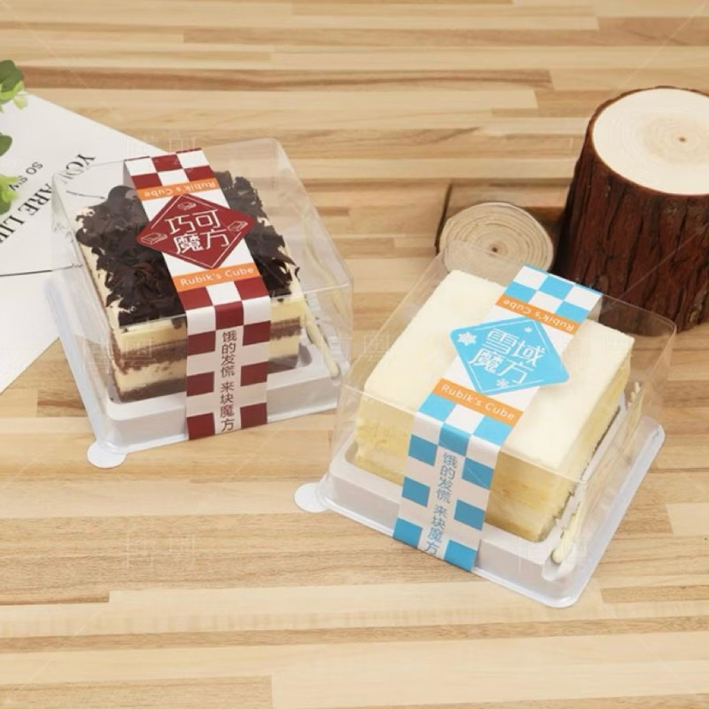 10pcs korean dessert tray kotak/ box mika mini cake box korean cake dus mini cake