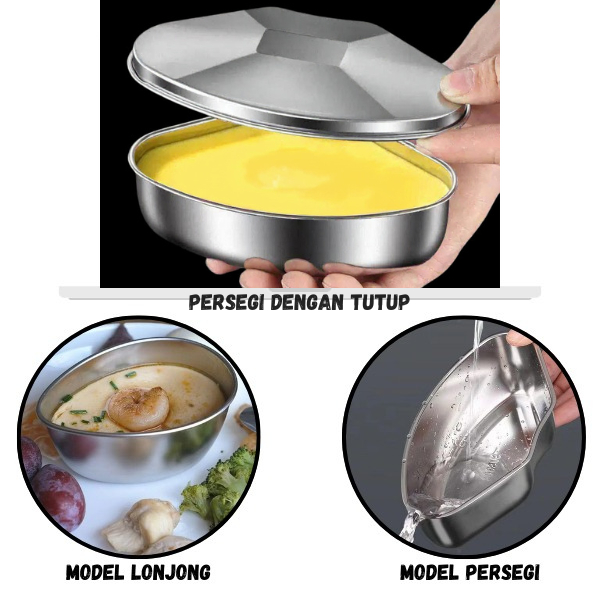 Mangkuk Kecil Untuk Kukus, Cetak Bolu, Puding, Dimsum Bahan Stainless Steel 304 EYO YULB30