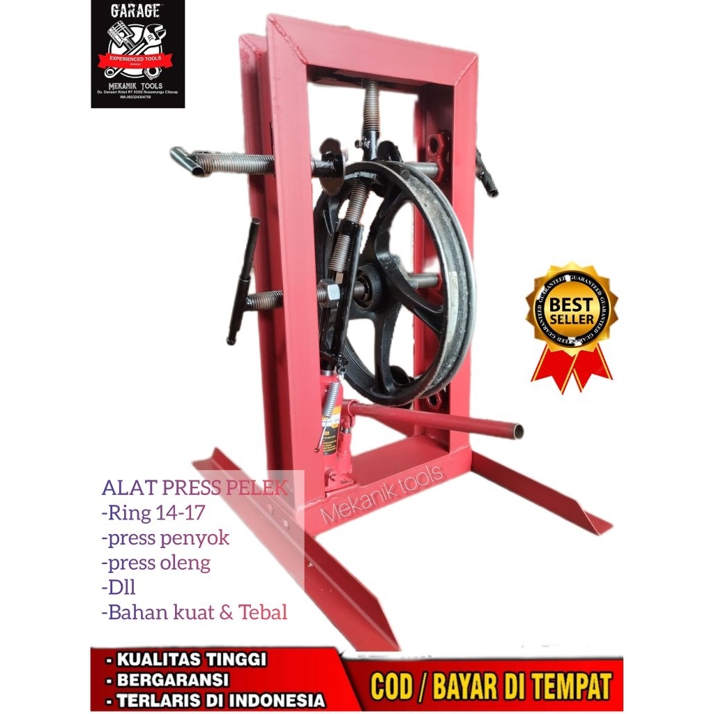 Alat Press Velg Pelek Bintang Pelek Racing Pelek jari jari Velg ring 14 17 Premium