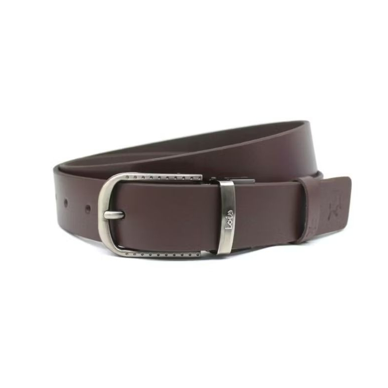 Belt Kulit B457NBR Belt Pria Gesper Ikat Pinggang Sabuk Pria Original Lois Hitam