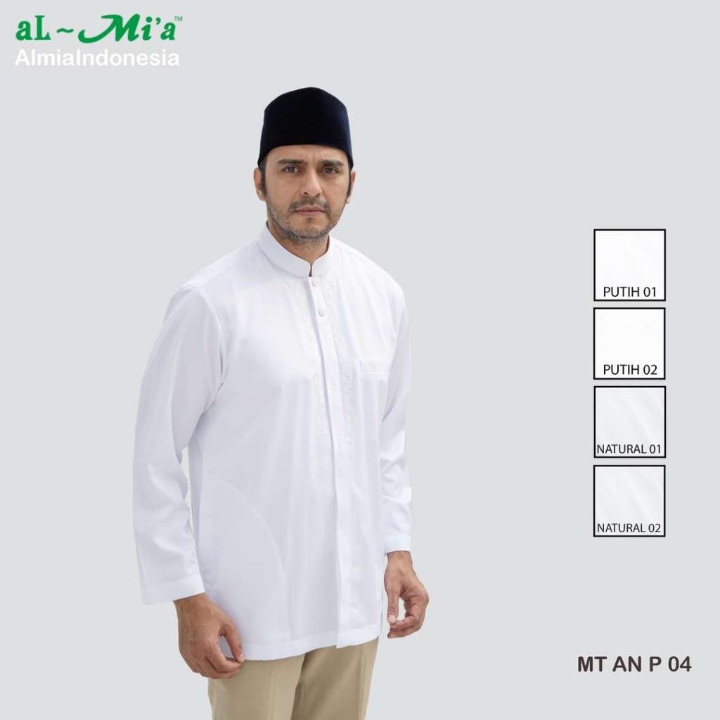 Baju Koko Al-Mia ANP 04 Tangan Panjang PLS