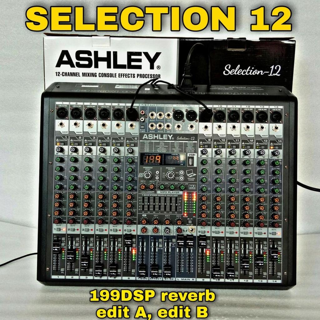 Audio Mixer ASHLEY Selection 12 channel Selection12 USB Reverb Record
