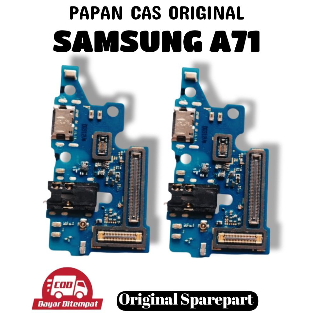 Papan Cas Samsung A71 Original / Konektor Charger Board / USB Charging Dock Samsung A71 Pengganti
