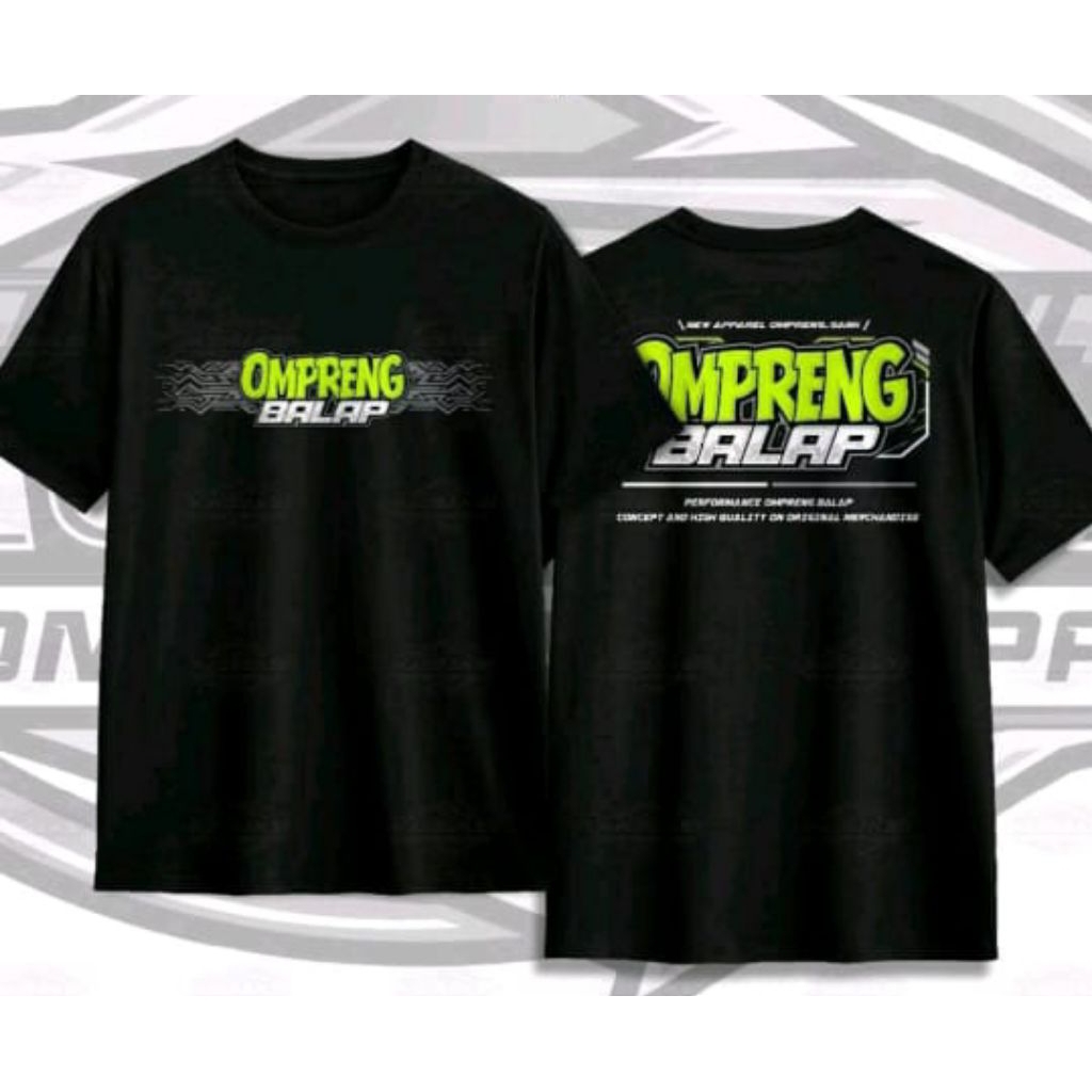 Kaos Distro OMPRENG BALAP Kaos T-shirt Unisex