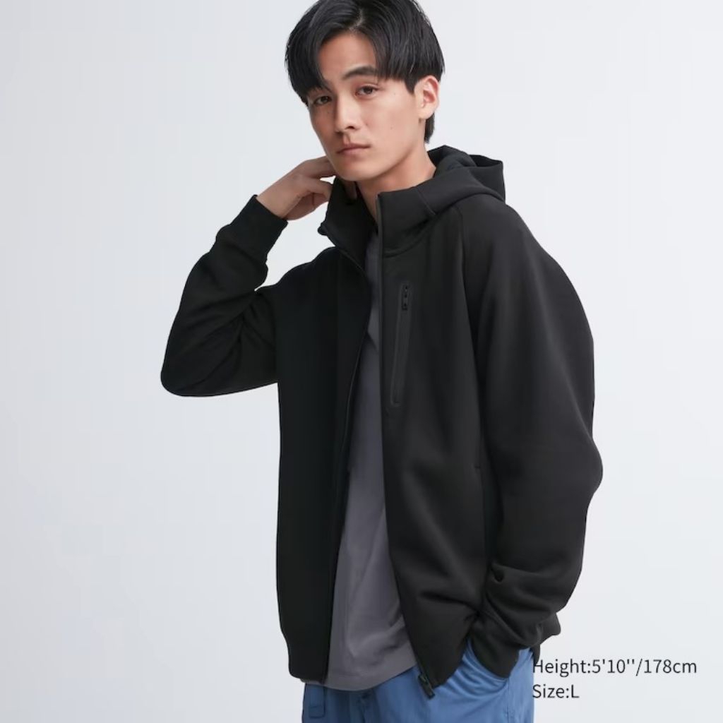 Uniqlo Tech Dry Stretch Zip Hoodie