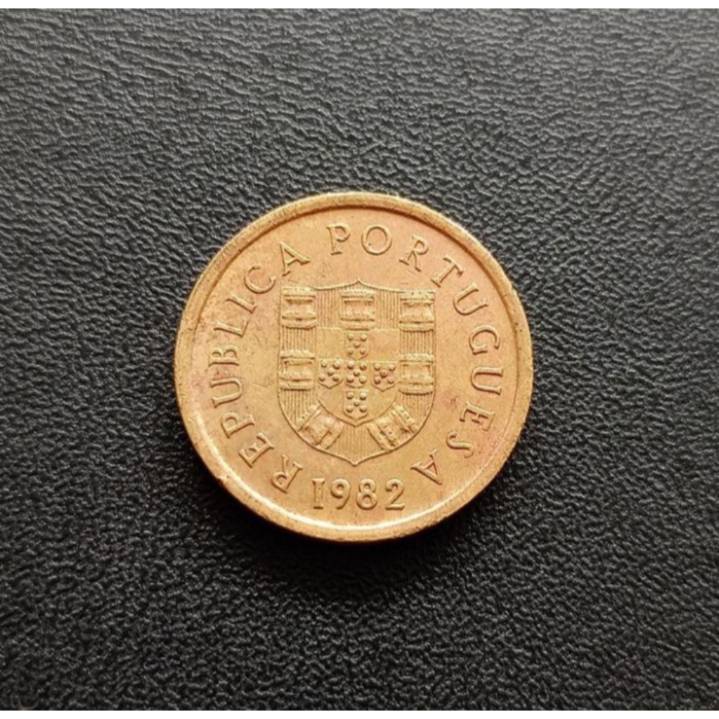 Koin 1 Escudo Portugal Koleksi Coin Asing Kuno Jadul Luar Negeri Mancanegara