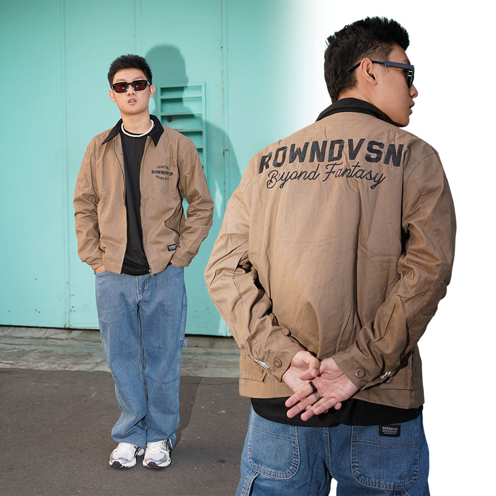 Rown Division Deck Jacket || Volans Cream Jaket Kanvas