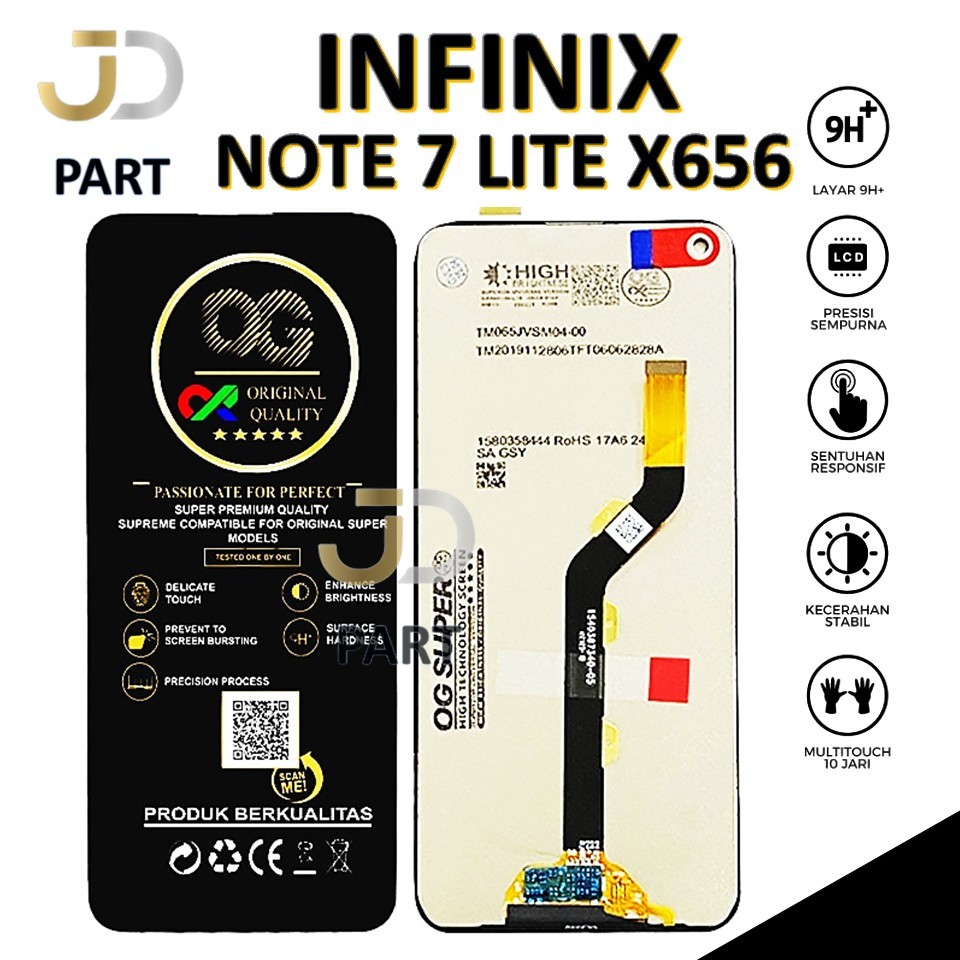 LCD TOUCHSCREEN INFINIX NOTE 7 LITE X656 FULLSET ORIGINAL 100%