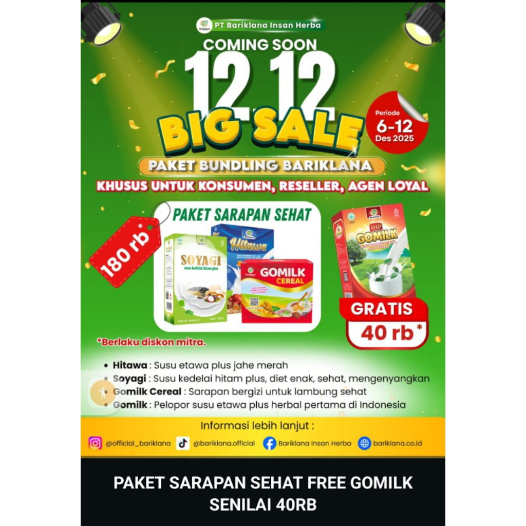 paket sarapan Gomilk