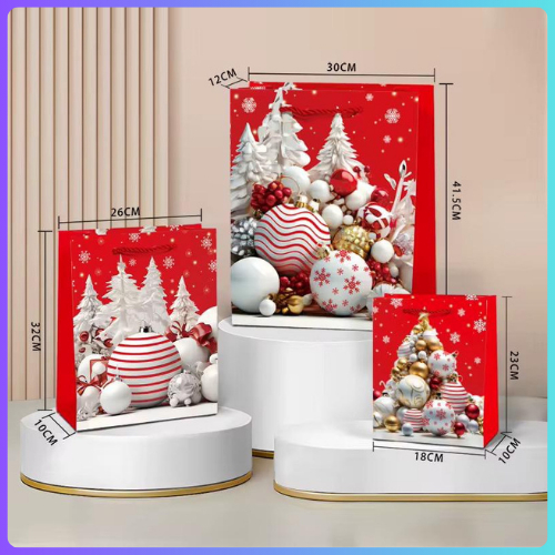 BOS Paper Bag Natal / Hampers Natal / Tas Paper Bag Natal / Tas Kertas Natal / Paper Bag Christmas
