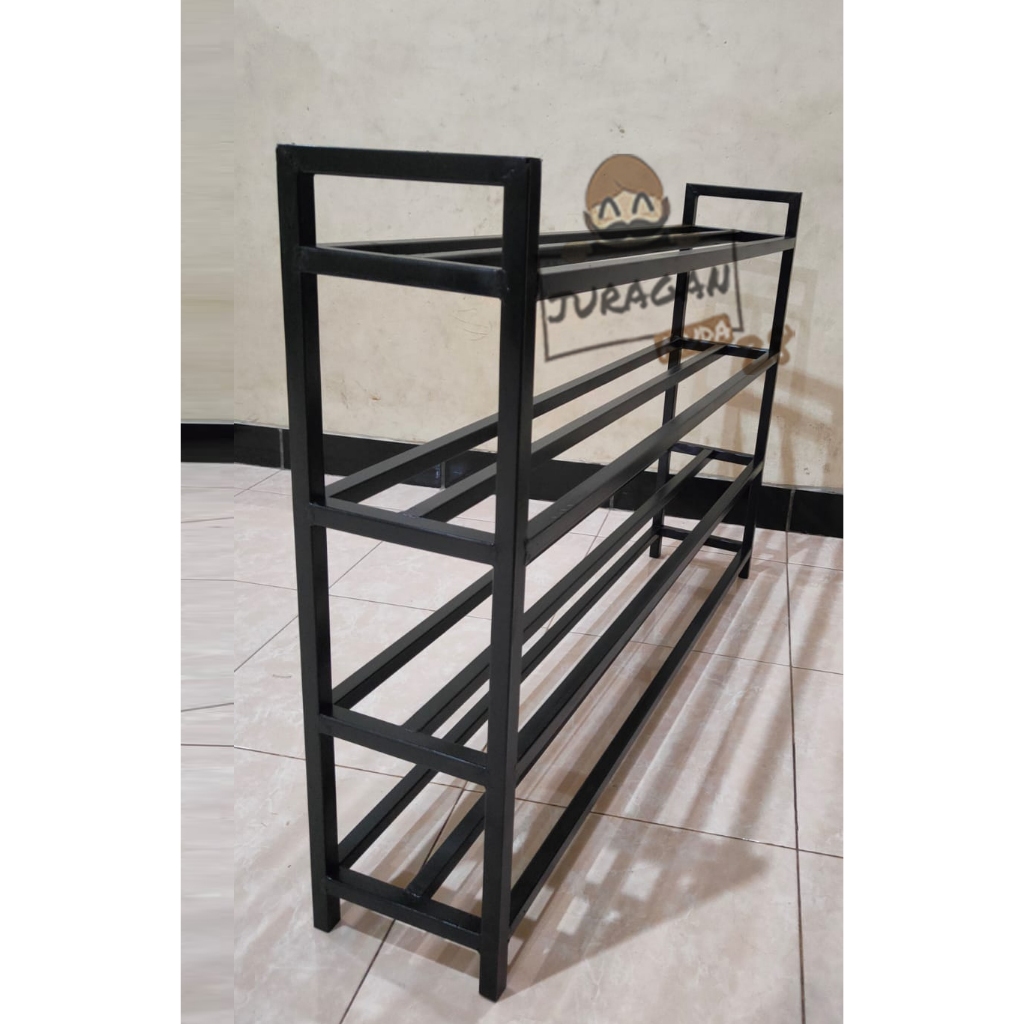 Rak Besi Rak Sepatu Susun 4 Panjang 60 cm