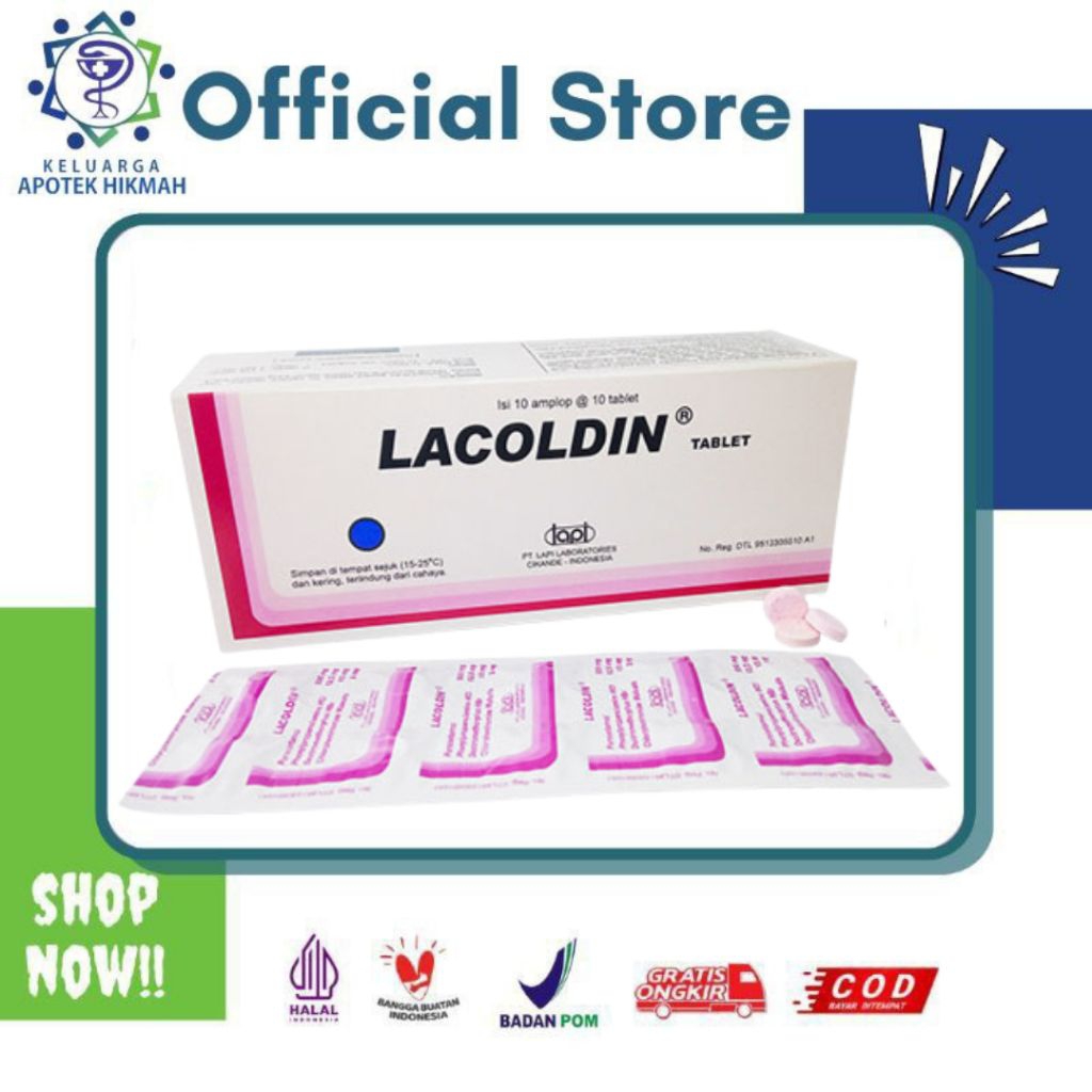 Lacoldin strip obat tablet flu pilek batuk demam