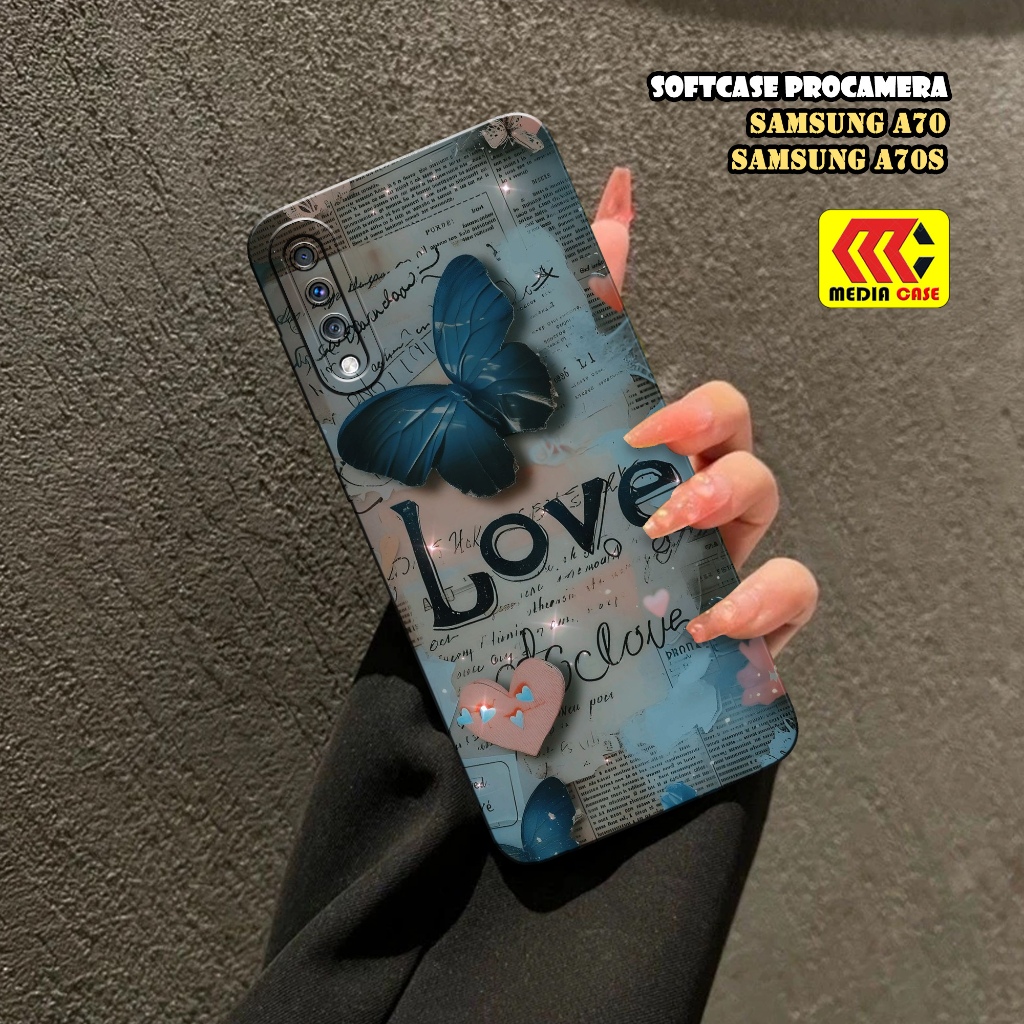 Case Hp Samsung Galaxy A70 / A70s Terbaru - Motif Case Kupu - Casing Samsung Galaxy A70s / A70 - Sof